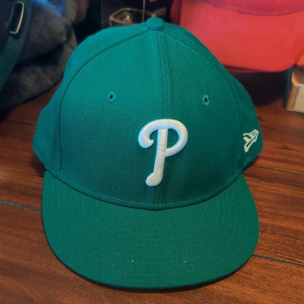 Green Kids Philadelphia Phillies Cap with White Logo